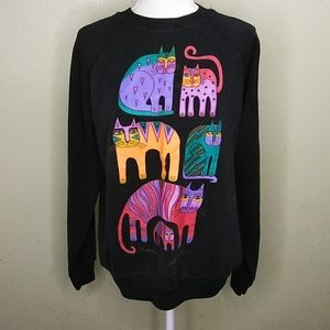 Vintage Laurel Burch Hand Painted Cats 